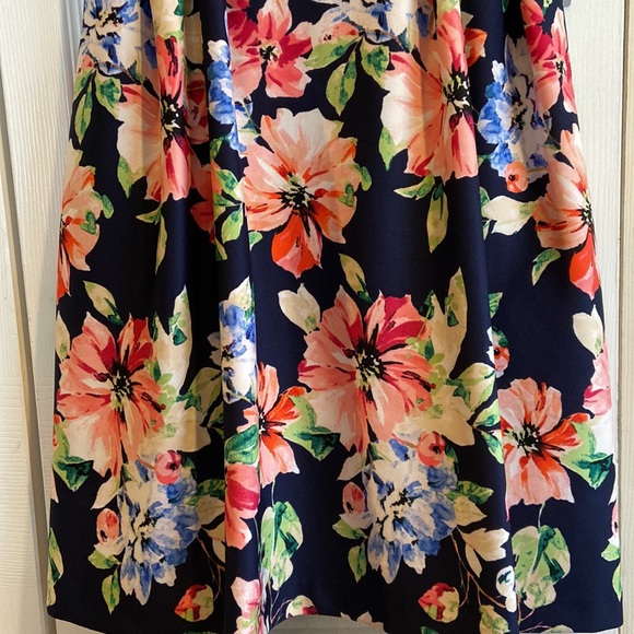 Vince Camuto Fit and Flare Floral Print Dress - Picture 4 of 12